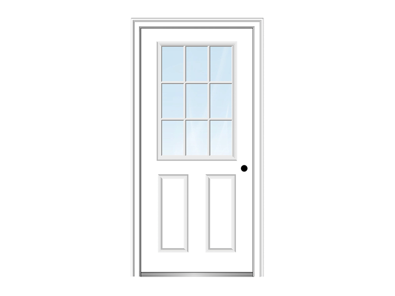 9-Light Rear Exterior Door