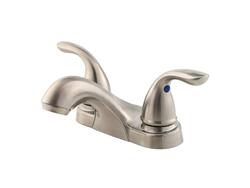 Pfister Brushed Nickel 2-Handle 4″  Centerset Bathroom Faucet